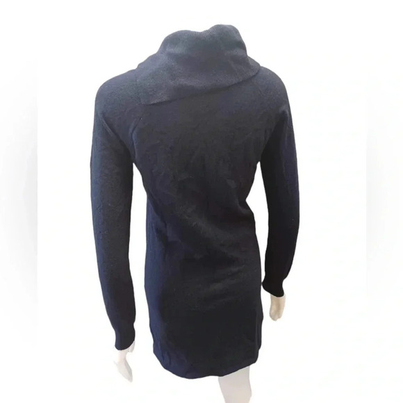 Paulmark Lambs  Wool Blue Turtleneck Sweater Dress Size Medium - Picture 3 of 8